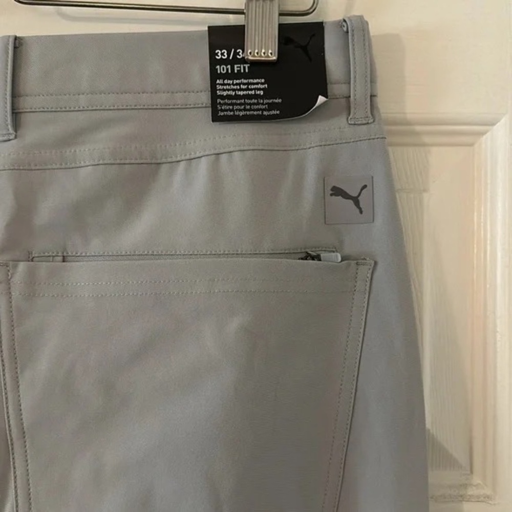 PUMA 33/34 101 golf pants light gray NWT